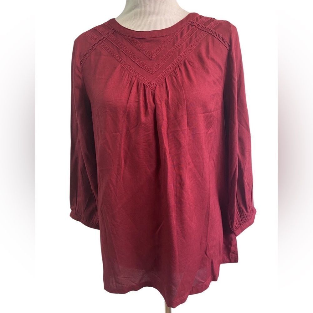 New with tags Soft Surroundings Lithonia tunic top, Moroccan Red, size XL
